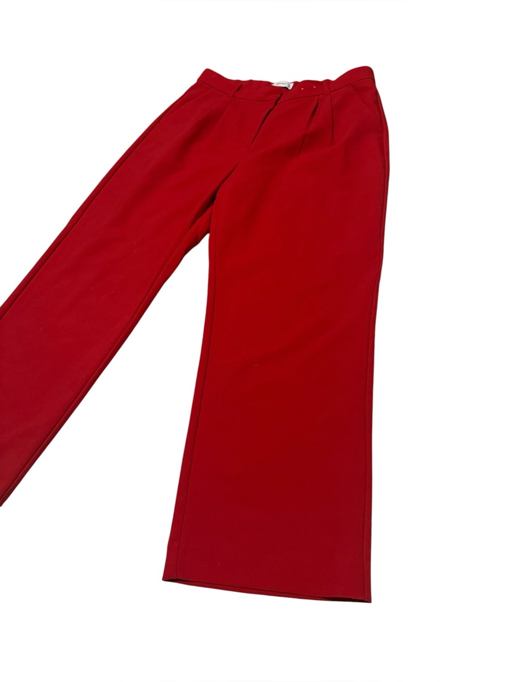 Abercrombie & Fitch Sloane Tailored Wide Leg Pant in Red Size 16 - Picture 5 of 9